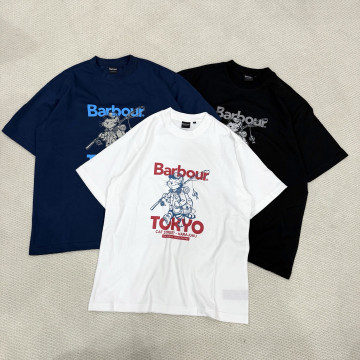 [Barbour] 바버 캣 프린트 티셔츠