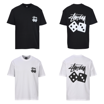 [STUSSY] 스투시 다이스 피그먼트 다이드 티셔츠