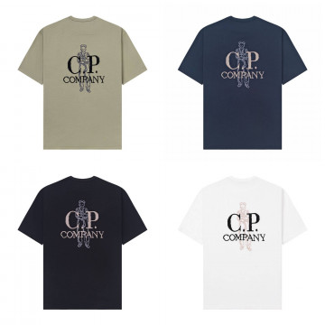 [C.P. Company] C.P. 컴퍼니 로고 디테일 티셔츠
