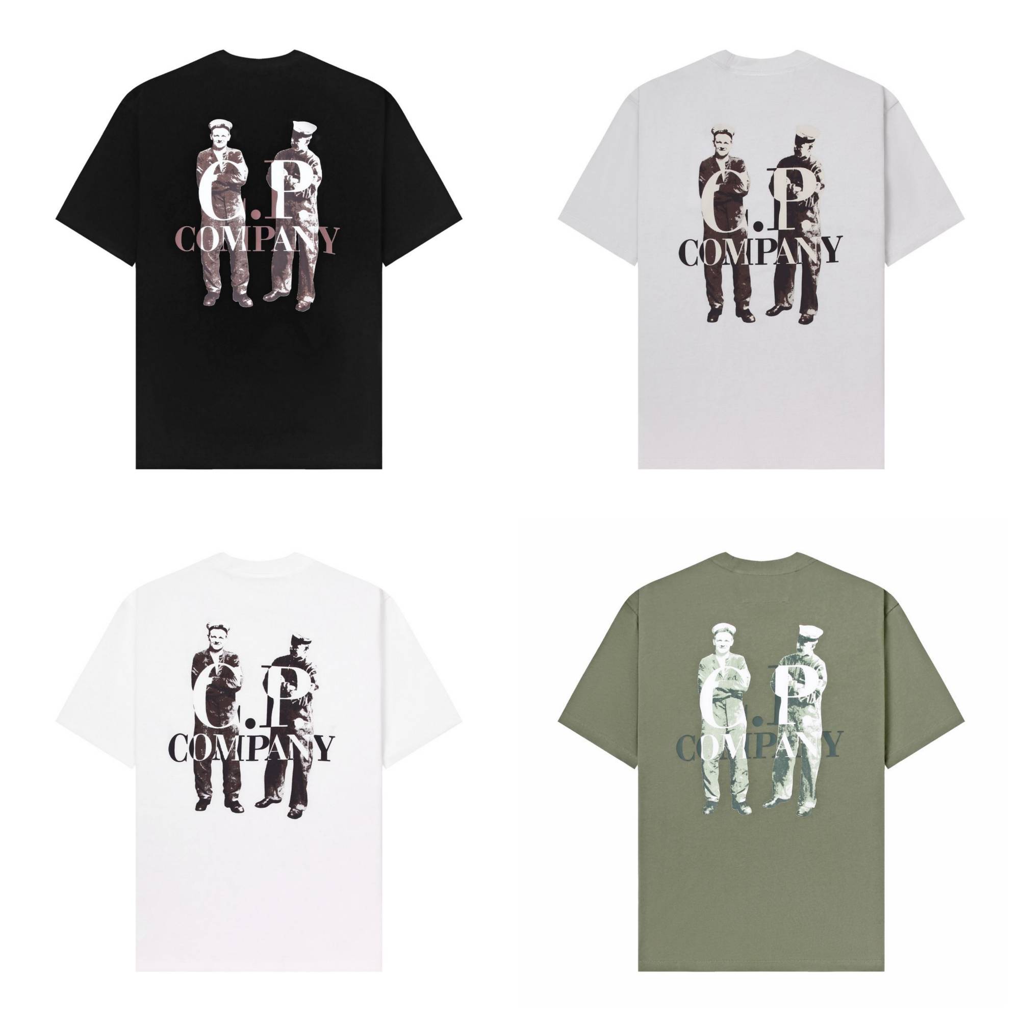 [C.P. Company] C.P. 컴퍼니 30/1 저지 브리티시 세일러 반팔 로고 티셔츠