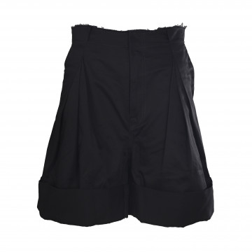[Maison Margiela] 메종 마르지엘라 런웨이 코튼 쇼츠 블랙
