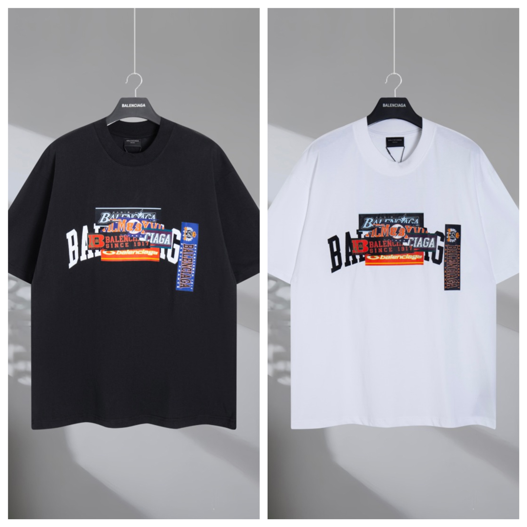 [BALENCIAGA] 발렌시아가 범퍼 스티커 미디엄 핏 티셔츠