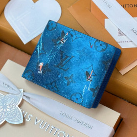 [Louis Vuitton] 루이비통 멀티플 월렛 카타마란 네이비 블루
