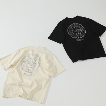 [Stone Island] 스톤 아일랜드 2100001 오가닉 코튼 저지 레귤러 핏 티셔츠