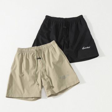 [FEAR OF GOD FOG ESSENTIALS] 피어 오브 갓 에션셜 로고 자수 드로스트링 트랙쇼츠