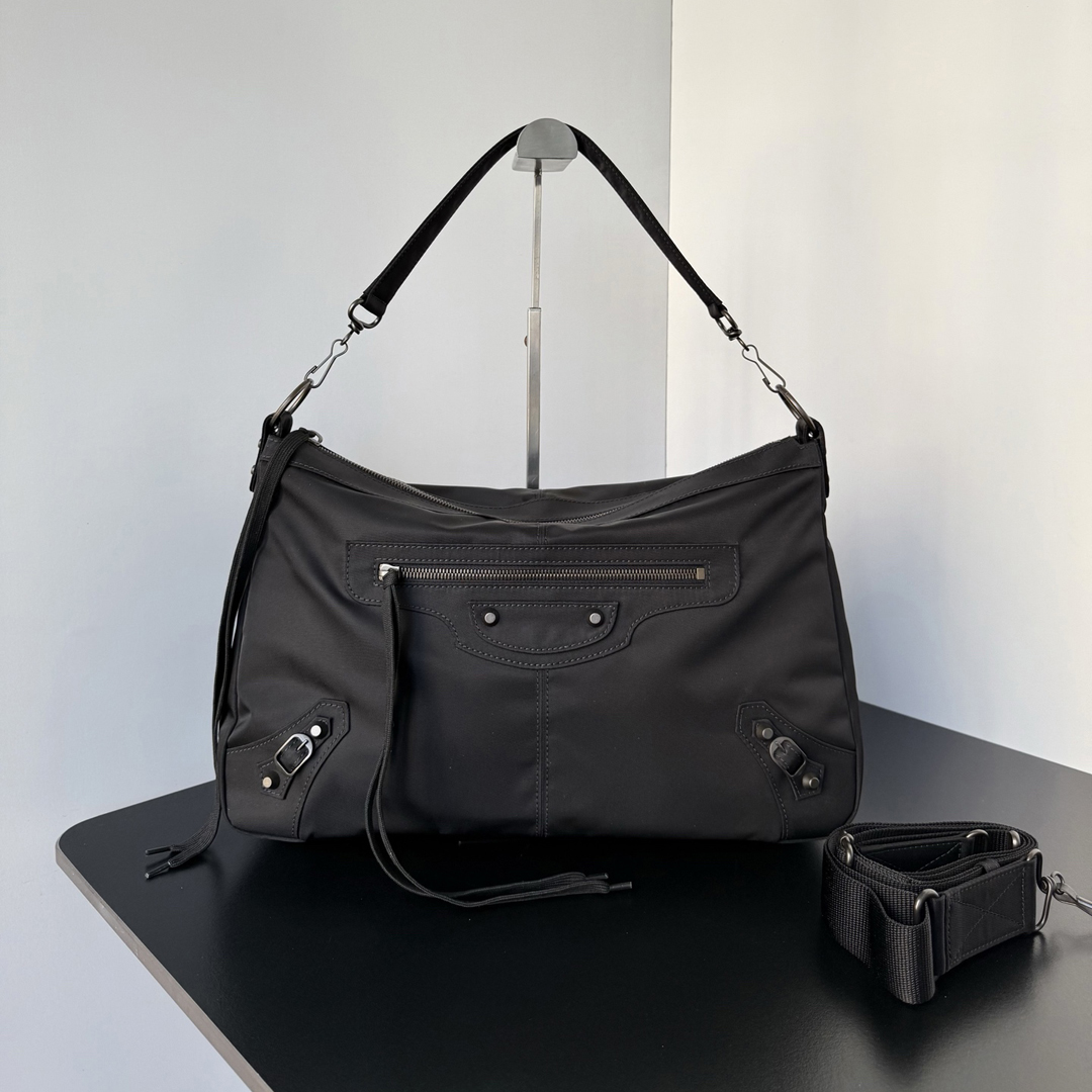 [Balenciaga] 발렌시아가 르 시티 모토 미디엄 블랙