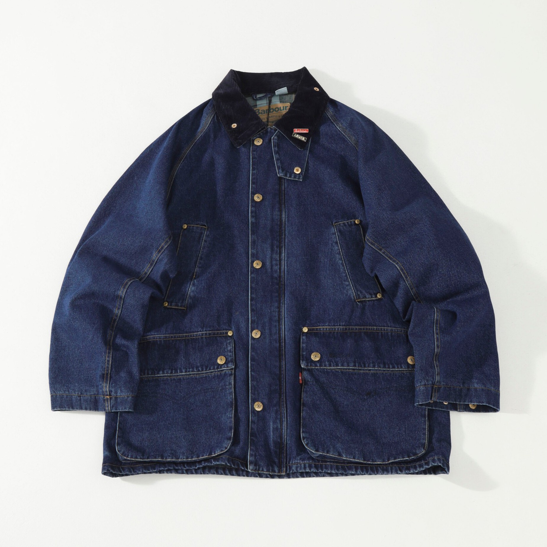 [Levi's x Barbour] 리바이스 x 바버 비데일 자켓 다크 린스드 데님