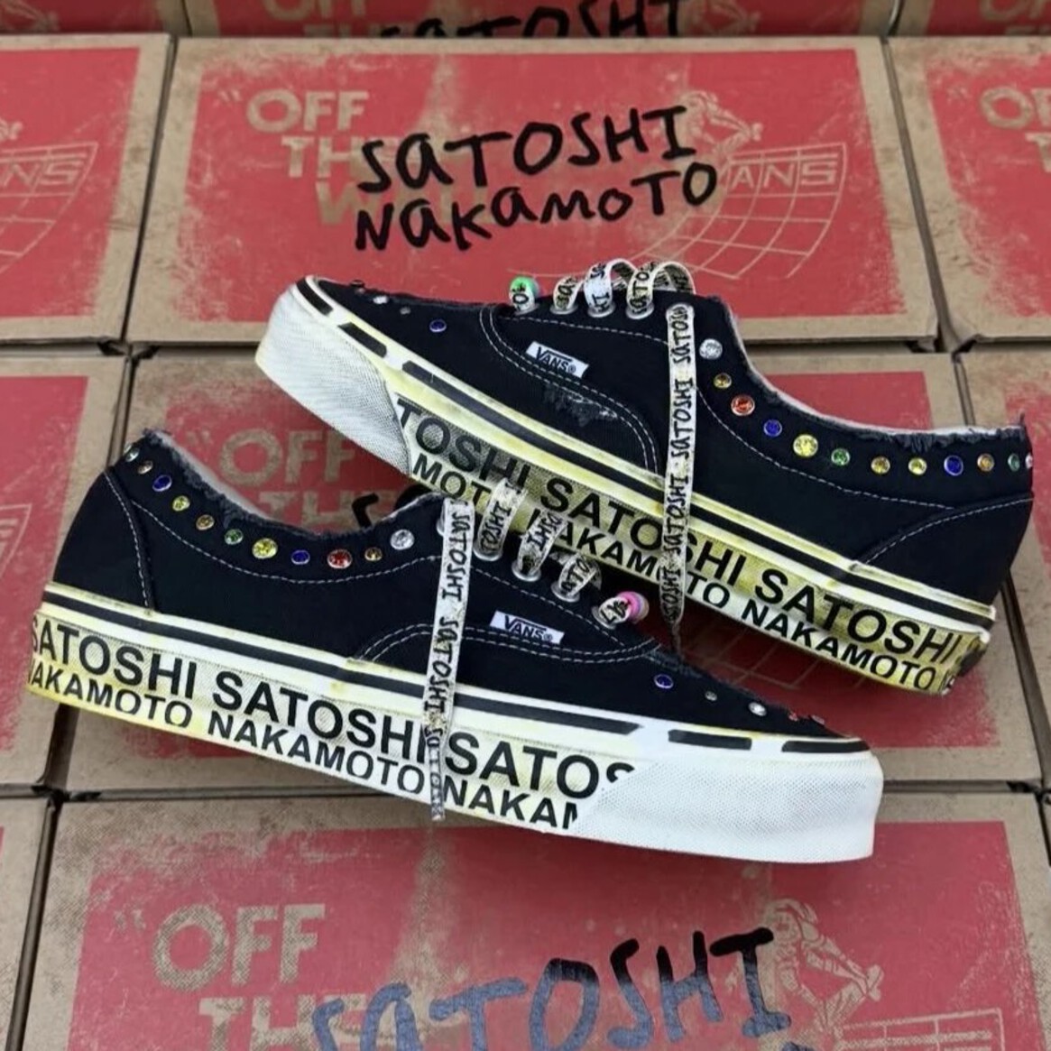 [Vans] 반스 x 사토시 나카모토 OTW 에라 95 젬스 블랙