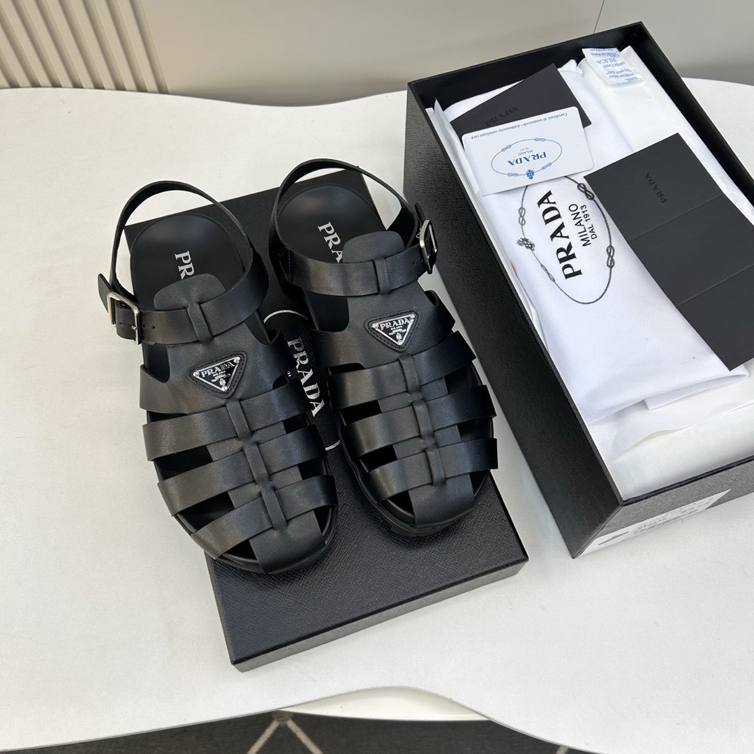 [PRADA] 프라다 러버 피셔맨 샌들