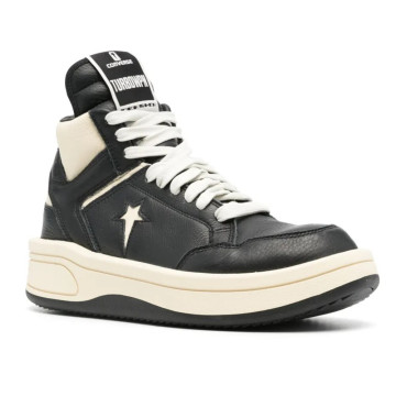 [Rick Owens x Converse] 릭오웬스 x 컨버스 터보웨폰 미드 블랙 클라우드 크림