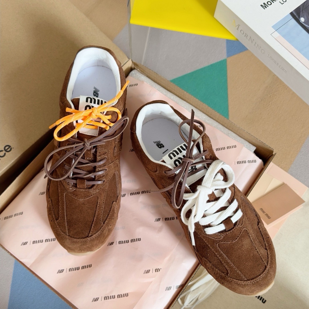 [Miumiu] 미우미우 x 뉴발란스 530 스웨이드 메쉬 스니커즈 -3Color
