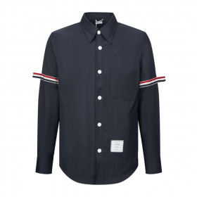 [ThomBrowne]  톰브라운 암밴드 나일론 셔츠 자켓 - 네이비