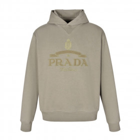 [PRADA] 프라다 밀라노 아플리케 로고 워싱 후드 티셔츠