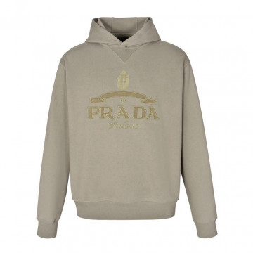 [PRADA] 프라다 밀라노 아플리케 로고 워싱 후드 티셔츠