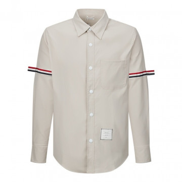 [ThomBrowne]  톰브라운 암밴드 나일론 셔츠 자켓 - 베이지
