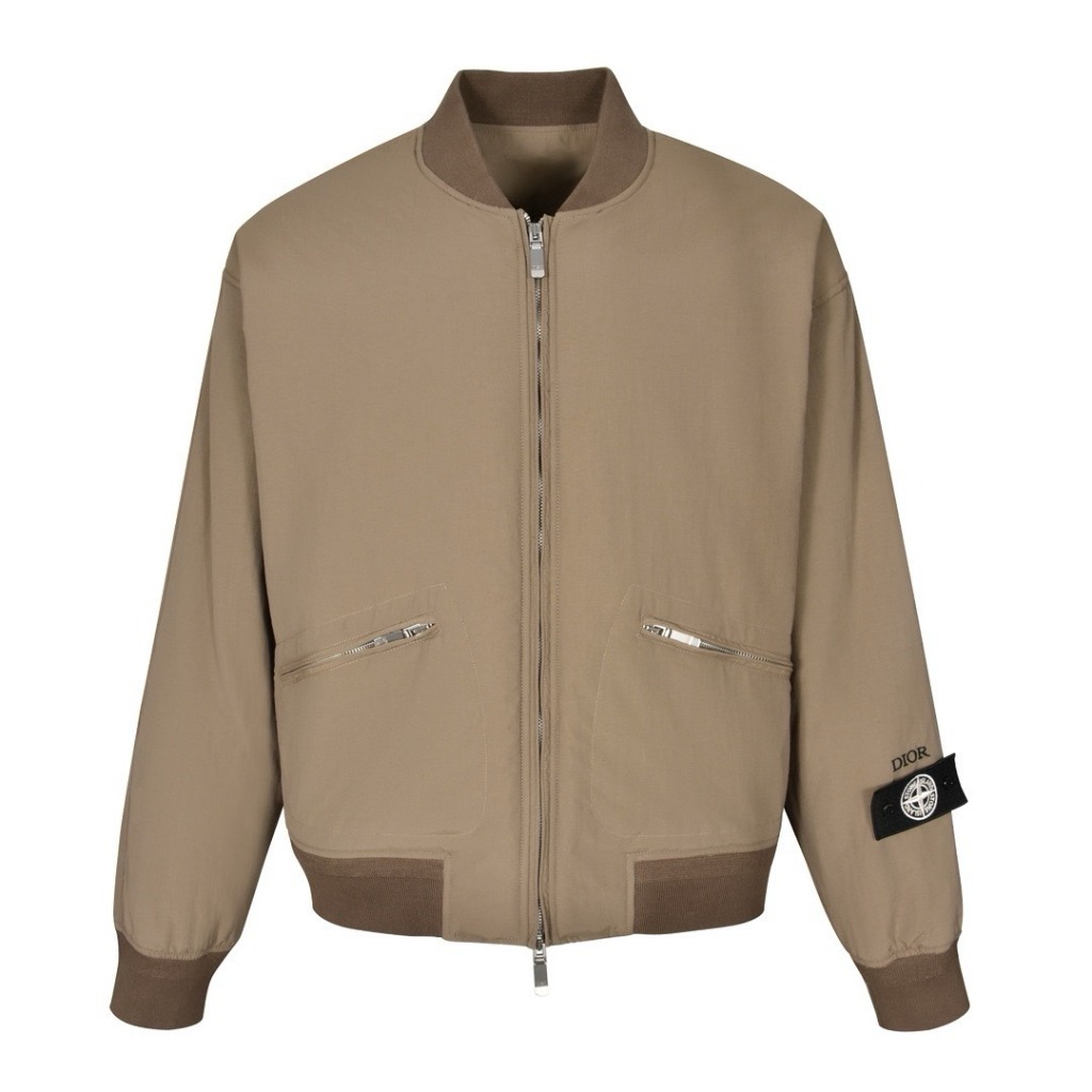 [Dior x StoneIsland] 디올 x 스톤 아일랜드 봄버 자켓 - 브라운
