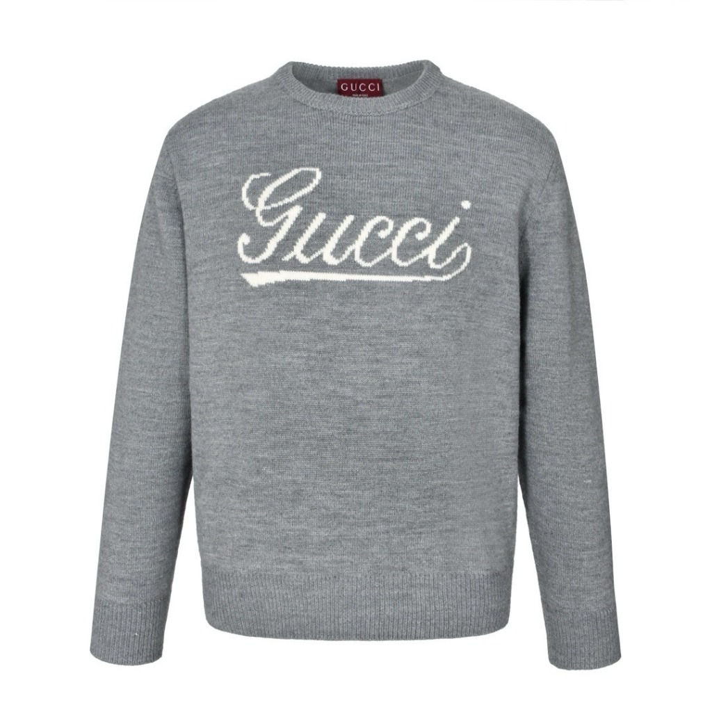 [Gucci] 구찌 인타르시아 로고 스웨터 니트 티셔츠