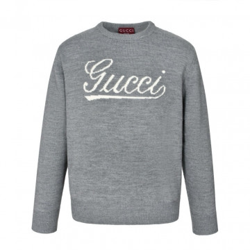 [Gucci] 구찌 인타르시아 로고 스웨터 니트 티셔츠