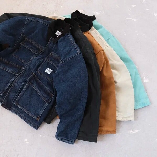 [STÜSSY] 스투시 워시드 캔버스 샵 자켓