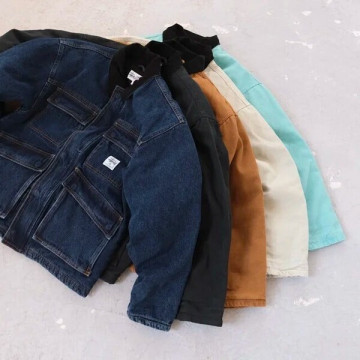 [STÜSSY] 스투시 워시드 캔버스 샵 자켓