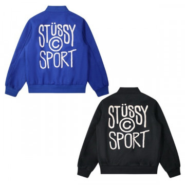 [Stussy] 스투시 스포츠 멜튼 바시티 자켓