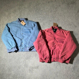 [Stussy] 스투시 고스트 로고 캔버스 바시티 자켓