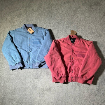 [Stussy] 스투시 고스트 로고 캔버스 바시티 자켓