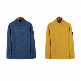 [StoneIsland] 스톤아일랜드 557A9 코튼 셔닐 루즈 핏 목 넥 스웨터