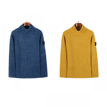 [StoneIsland] 스톤아일랜드 557A9 코튼 셔닐 루즈 핏 목 넥 스웨터