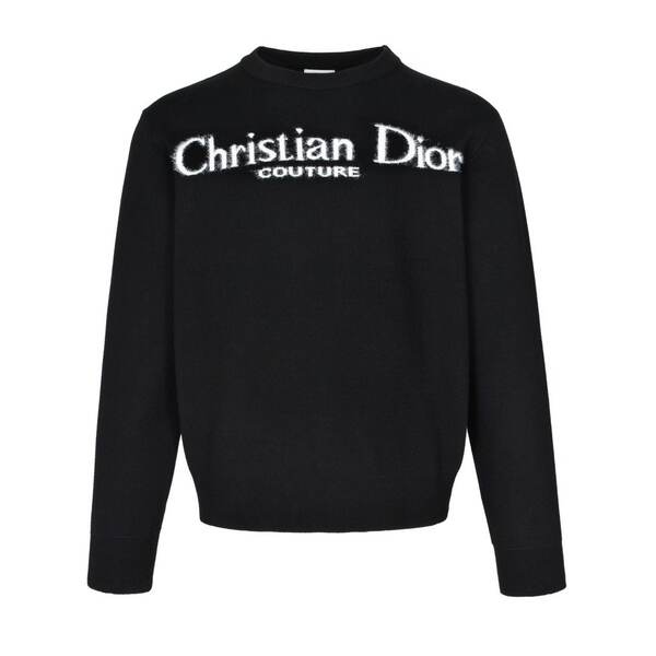 [Dior] 디올 블랙 브러쉬드 이팩트 꾸뛰르 스웨터