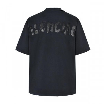 [Balenciaga] 발렌시아가 페인티드 티셔츠 블랙 페이드