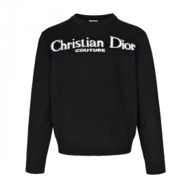 [Dior] 디올 블랙 브러쉬드 이팩트 꾸뛰르 스웨터