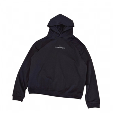 [Maison Margiela] 메종 마르지엘라 업사이드 다운 자수 로고 후드