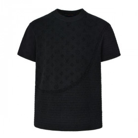 [LouisVuitton] 루이비통 그래픽 자카드 쇼트 슬리브드 크루넥
