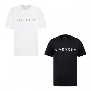 [Givenchy] 지방시 시그니처 프린팅 로고 반팔 티셔츠