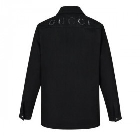 [Gucci] 구찌 블랙 데님 지퍼 셔츠
