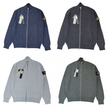 [StoneIsland] 스톤아일랜드 526D8 립드 소프트 코튼 가디건 니트
