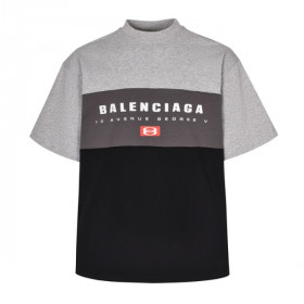 [Balenciaga] 발렌시아가 유니티 스포츠 라지 핏 티셔츠 헤더 그레이