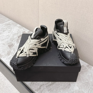[Moncler x Rick Owens] 몽클레르 x 릭 오웬스 트레일그립 메가레이스 레더 스니커즈