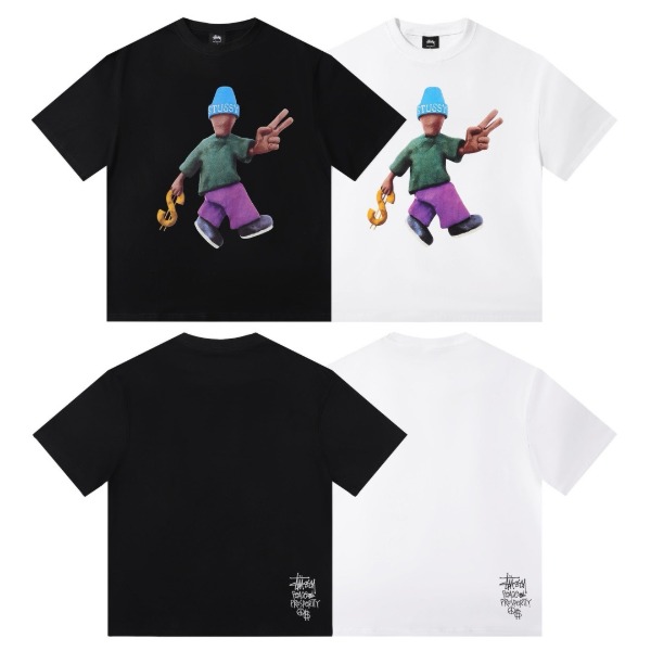[Stussy] 스투시 피스 앤 프로스페리티 반팔티셔츠