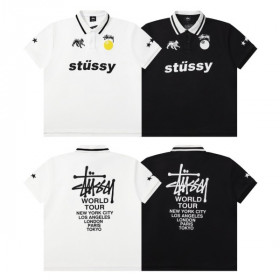 [Stussy] 스투시 풋볼 피케 반팔 카라티셔츠