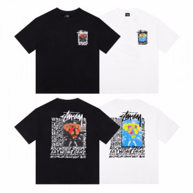 [Stussy] 스투시 카멜리아 다이드 반팔티셔츠