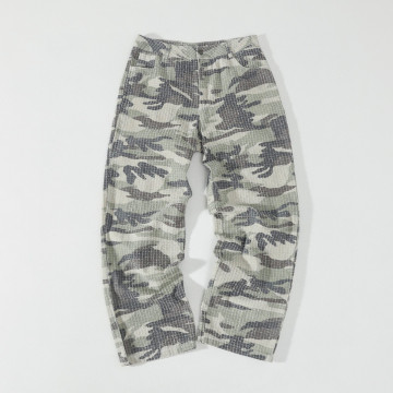 [Stussy] 스투시 카모 캔버스 빅 올 진 니들펀치