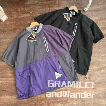 [AndWander] 앤드원더 x 그라미치 패치워크 윈드 티셔츠
