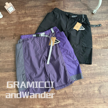 [AndWander] 앤드원더 x 그라미치 패치워크 윈드 쇼츠